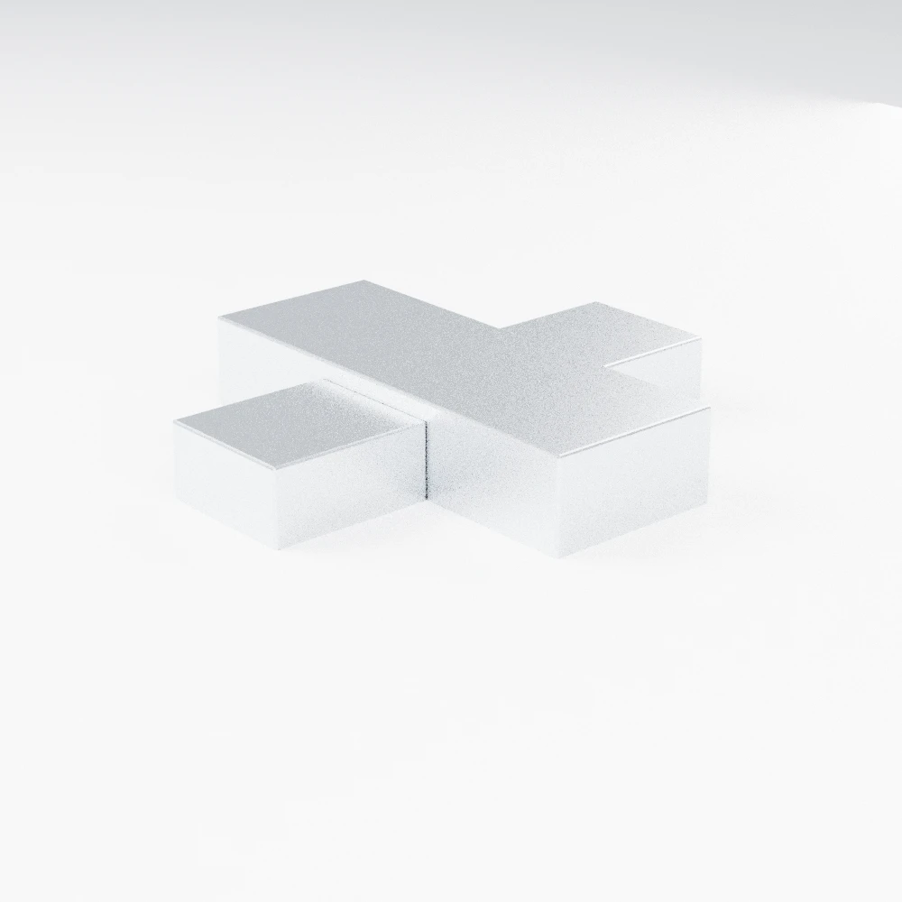Galvanized rectangular duct cross