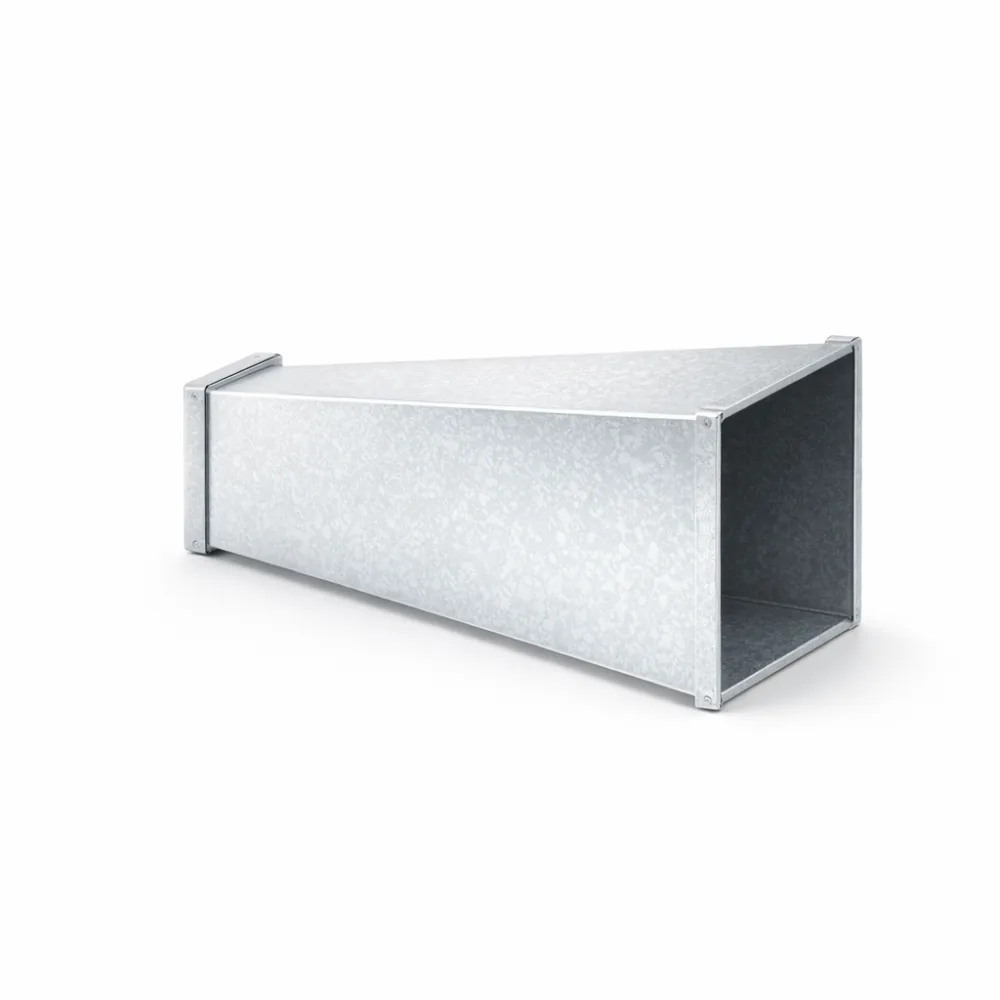 Galvanized rectangular reducer