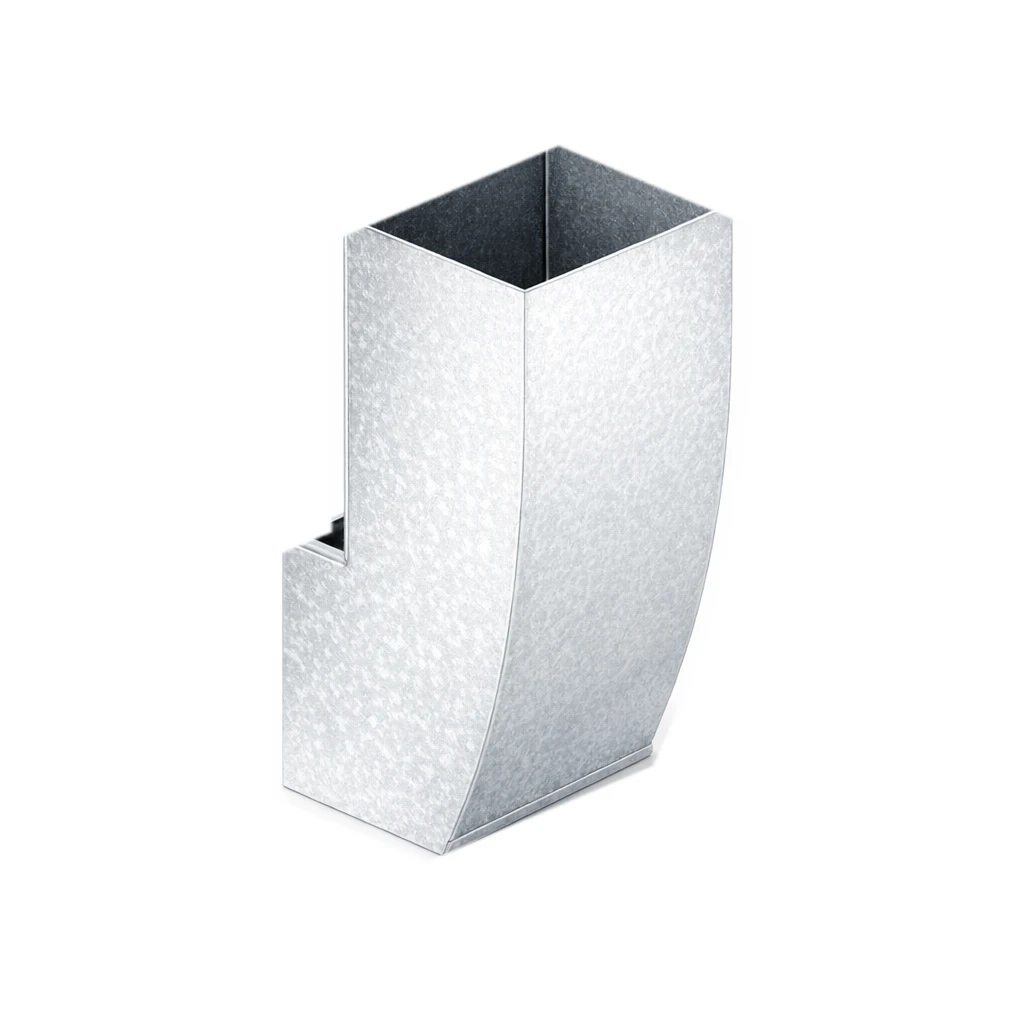 Galvanized return air boot
