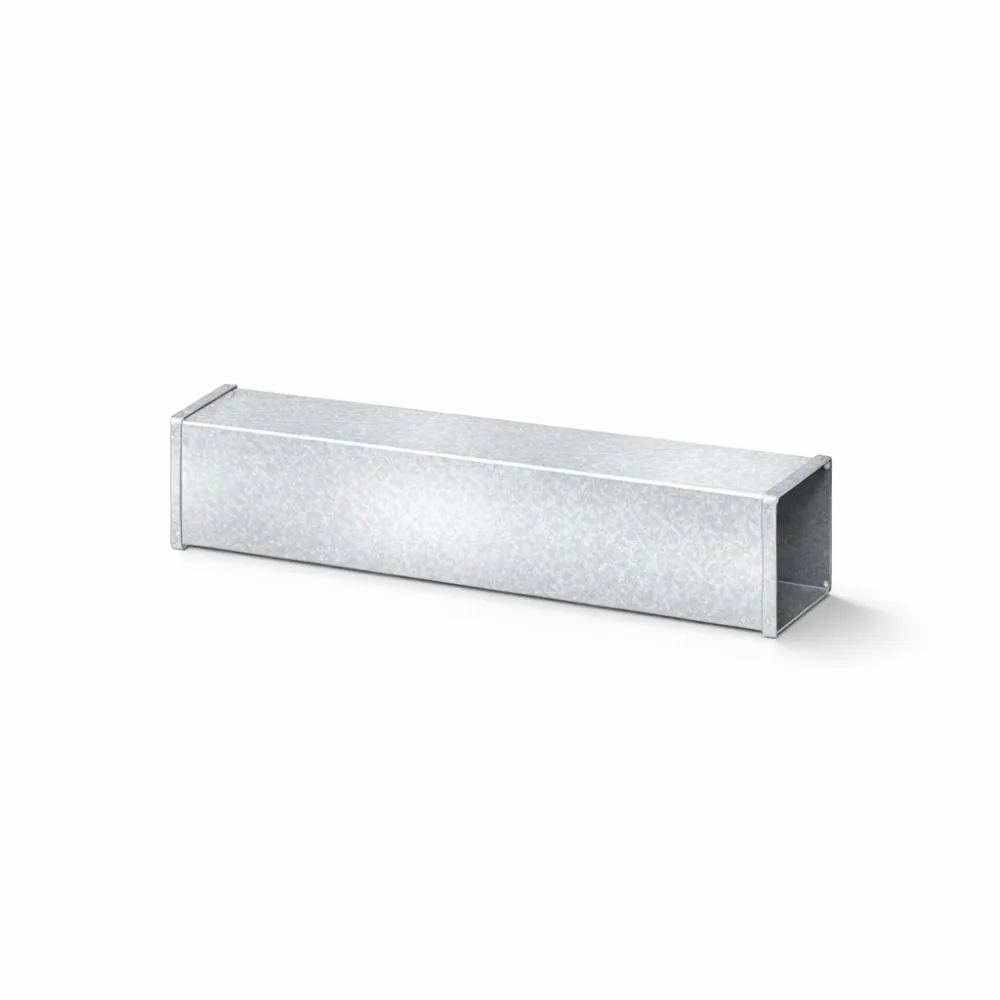 Galvanized rectangular straight duct